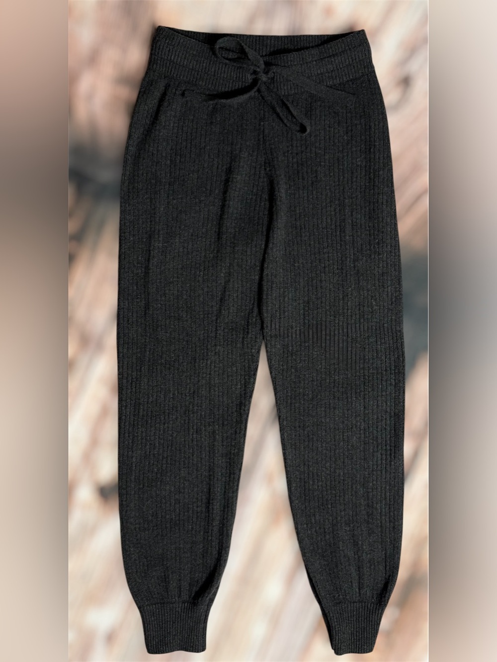 SPIRITUAL GANGSTER || Ribbed Knit Jogger in Vintage Black - SZ XS ✨NWT✨ - Picture 2 of 9